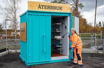 En återbruks container