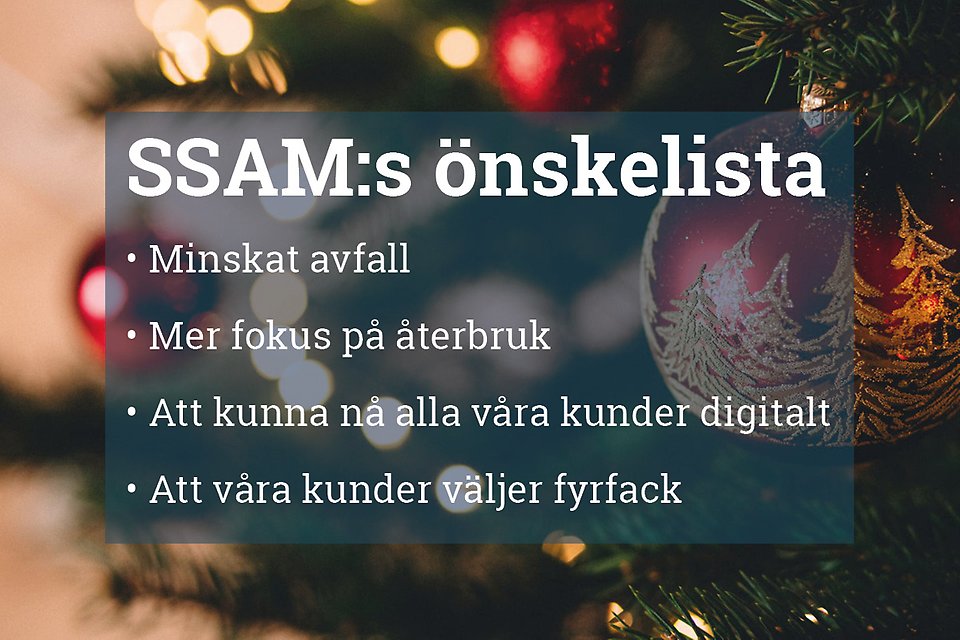En lista med fyra punkter.